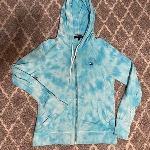 Tommy Hilfiger Light Blue Tie Dye Sweatshirt